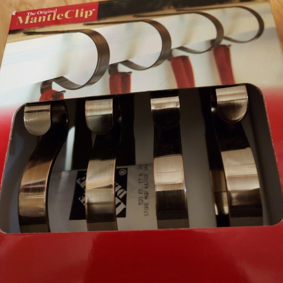 Holiday The Original Mantle Clip Bronze Color Hangers Set Of 4 - Picture 3 of 6